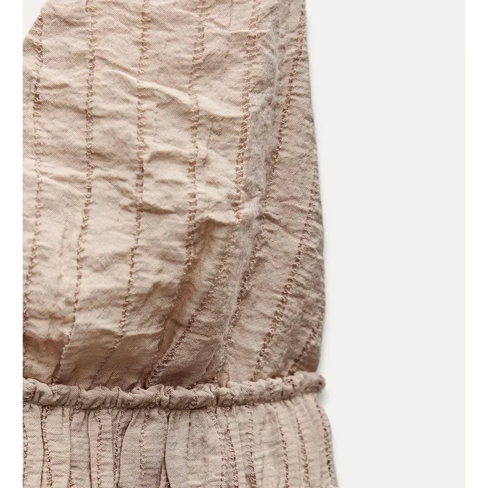 Zara textured midi dress - Picture 5 of 6